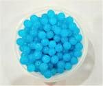 Goonmala Glass beads for bracelet, Rakhi, Jewellery making 8mm ,Cyan colour 100 pieces