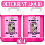 KYARA DREAMS Detergent Liquid pink 10Liter Non Toxic,Eco Freindly Best For Front Load And Top load| Biodegradable & Chemical Free Laundry Liquid