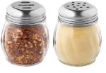 GRNTH ENTERPRISE Stainless Steel caps Separate Oregano Chilli Flake Dispenser Spice Shakers 2 Piece Seasoning Shaker Set (Plastic)