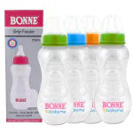 Babyme Baby Feeding Bottle with Anti-colic silicon Nipple for New Born/Baby, BPA Free - 250 ml ( Pack of 4)