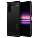 Spigen Matte Black TPU Rugged Armor Back Cover Case For Xperia 5
