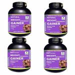 Zemaica Healthcare|Natural Weight Gainer|Ayurvedic Product,natural weight gainer Whey Protein|flavor Strawberry|Pack of 4