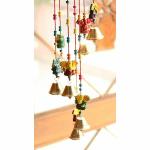 KRISHNAH DECOR Handicraft Wall Door hangings Rajasthani Peacock Ganesha Elephant Bells Wall Hanging Chatra Ganesh Door Hanging. Rajasthani Wall hangings Decor Traditional Door Hanging. (Ganesha)