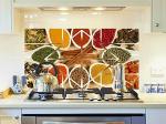 Divinedesigns Multicolor Vinyl Indian Micture Spices Kitchen Sticker