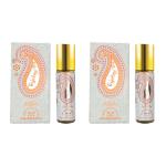 Nabeel - Tajebni Premium Attar Roll-on Perfume Oil | 100% Non Alcoholic | Rich blend of Spicy Saffron & Peppy Lemon with tones of Lavender & Sensual Caramel | 6ml (Set of 2) | Made in U.A.E