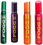 Fogg Radiate Deodorant, Delicious Deodorant, Paradise Deodorant, Focus Deodorant Spray, 480 Ml (Pack Of 4)