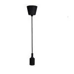 ALUCIFIC Black Hanging E27 Holder for Filament LED or Bulbs