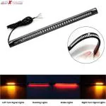 AllExtreme Universal License Plate LED Light Strip with 48 SMD LEDs for Brake Stop Turn Signal (8 Inches, DC 12V, 3M Adhesive)