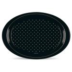 Freelance Polypropylene Anti Slip Serving Tray, Oval, 49 x 34 cm, Black