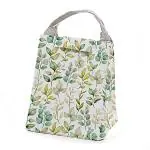 The Purple Tree Insulated Lunch Bags For Women and Kids (Pack of 1, Green leaves) Portable Lunch bags, lunch bugs with thermal insualtion, hot and cold lunch bags, tiffin bags