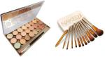 Lenon Beauty 24 Color Highlighter Contour With Makeup Brush (13 Items in the set)