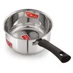 HAZEL Stainless Steel Induction Bottom Sauce Pan with Handle 1250 ml