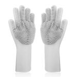 ARDAKI Gloves Magic Silicone Dish Washing Gloves, Silicon Cleaning Gloves, Silicon Hand Gloves for Kitchen Dishwashing and Pet Grooming, Great for Washing Dish, Car, Bathroom (Multicolour)