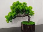 Dn Enterprises Green Bonsai Artificial Tree Plant With Pot For Home Decor Mini Decorative Office Indoor Décor