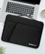 Straplt Black Nylon Laptop Bag Sleeve