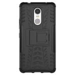 Lejaao Lenovo K6 Note Black Polycarbonate, Thermoplastic Polyurethane Mobile Back Cover (16 x 7.5 x 0.9 cm)