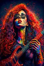 Tulip N Turtle Color 119 Quirky Girl Diy Acrylic Painting By Numbers Kit On Canvas