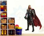 Decor Villa Avengers Thor Wall Sticker & Decal (PVC Vinyl,Size-58 Cm X 40 Cm)