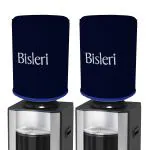Kuber Industries Camper Cover | Rexine Water Dispenser Cover | Water Dispenser Protective Cover | Dust & Spill Protector Dispenser Cover | Round Water Camper Cover | Pack of 2 | Dark Blue