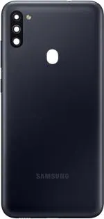 FRIENDZZWORLD Black Plastic Back Panel For Samsung Galaxy M11