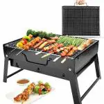 Shopper52 Charcoal Portable Folding Barbeque Barbecue Tandoor Grill Outdoor Cooking - BBQSM