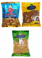 K.S Karthik - Kovilpatti Kadalai Mittai 250gm, Kara Sev 250gm, Masala Peanuts 200gm (700gm)