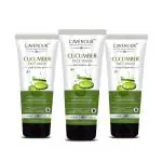 L'avenour Cucumber Face Wash for Men & Women, Cooling Effect, Reduce Scars, Pore Cleansing, Clear Excess Oil, Acne Control | SLS & Paraben Free Facewash - 115ml (Pack of 3)