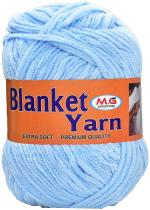 M.G Enterprise wool, Blanket Yarn veintids Sky Blue 400 Grams.