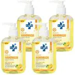 Dr Kleenz Hand Wash Lemon Pack of 4 (250ml x 4) Hand Wash Pump Dispenser (4 x 250 ml)