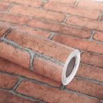 WEWELL Anti-Mold, Stain Resistant Wall Paper for Home and Kitchen, Wallpaper for Kitchen, Wall Stickers Oil Proof Heat Resistant, Vinyl Peel and Stick Contact Paper (5 M Brick DG)