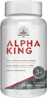 Healthy Nutrition -Just for the Health of it Alpha King Total Hormone Support Improve Strength Enhance Performance - 30 Capsules(pack of 3)