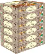 Anuspa Khadi Handcrafted Herbal Shahi Sandal Soaps 125g, (Pack of 6)