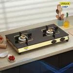 Urban Chef Stainless Steel Manual Gas Stove (2 Burners)