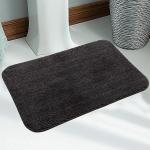 T DECORE Grey Microfiber Floor Coverings,Grey,Microfiber,35x50CM