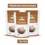 Organic Sapphire Foods 750gm Premium Handpicked Lotus Seeds /Fox Nuts Phool Makhana (Pop / Gorgon Nut Puffed Kernels ) Foxnuts Raw & Plain Makhana | Each Product 250gm | Pack Of 3 |
