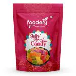 Foodery Fruit Jelly Candy|Soft Chewy Jelly Candy for Kids|Flavorful Cherry, Cola, Orange & Mango Jelly|Sweet Candy 200 gram