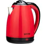 Divya Queen, 1.8L, 1500W Double Walled Electric Kettle, Red