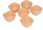 Afast Fruit, Snack, Vegetable Serving Beige Bowl Set -A6pack of 6