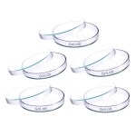 GoLab Laboratory Premium Calibrated Borosilicate Petri dish - 75 mm | Lab Tested, Export Quality High Heat Resistance |(Pack of 5)