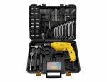Stanley 550W 10mm Drill Machine with Mechanical Toolkit for Professional Use (120-Pieces) (SDH550KM-IN)