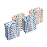Home Float Multicolor Paper Ultra Soft Premium Tissue Papers, 100 Pulls Each (Pack of 24)