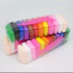FLOPPYE 24 Pcs Colours Colors Air Dry Clay. Super Light DIY Clay for Model Air Dry Clay Fun Toy, Creative Art DIY Crafts, Gift for Kids ((Clay Pack of 24 Pcs)