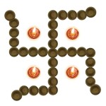 Triveni Organics Gir Cow Dung 11 Pcs Diya | 100% Eco Friendly & Organic Cow Dung Diyas are used for Religious Ceremonies, Festivals (11-2)