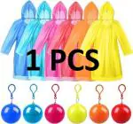 VADDORIYA Raincoats Disposable Raincoat Ball Easy Carry Keyring Emergency Poncho Rainwear for Hiking Camping Travel Outdoor