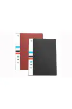 Tulman 20 Pockets Bound A4 Size File Folder with Plastic Clear Sleeves (Pack of 2)