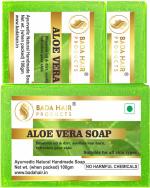 Badahair Aloe Vera Handmade Bath Soap With Vitamin E, Glycerine, 100 G (Pack Of 3)