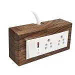 Palfrey Electric Extension Board - 5A + 5A + 1 USB Socket with Master Switch and Heavy Duty 2 Meter Wire