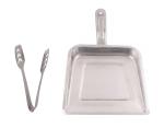 First Front Stainless Steel Momo Tong with Stainless Steel Dust Pan and Multicolour, Pack of 2