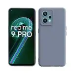 Rakulo For Realme 9 Pro Liquid Silicone with Camera Protection Back Cover Case (Lavander)