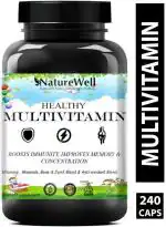 Naturewell Multivitamin Tablets For Men And Women With Probiotics White, 240 Capsules